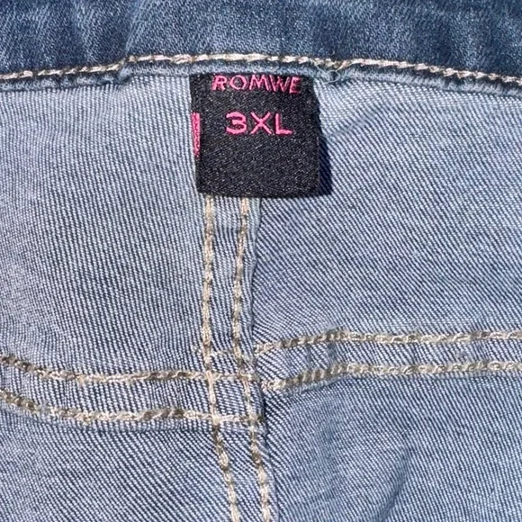 ROMWE Light Blue Denim Skirt - Picture 4 of 6